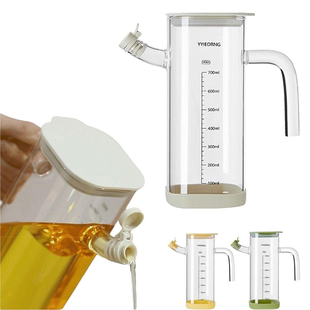 Heat-resistant Glass Oil Bottle Large-capacity Spice Container Cooking Oil Pot Condiment Storage