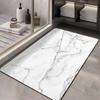 Light Luxury Marble Texture Diatom Mud Absorbent Quick Drying Mat Toilet Door Non-slip and Dirty Foot Mat