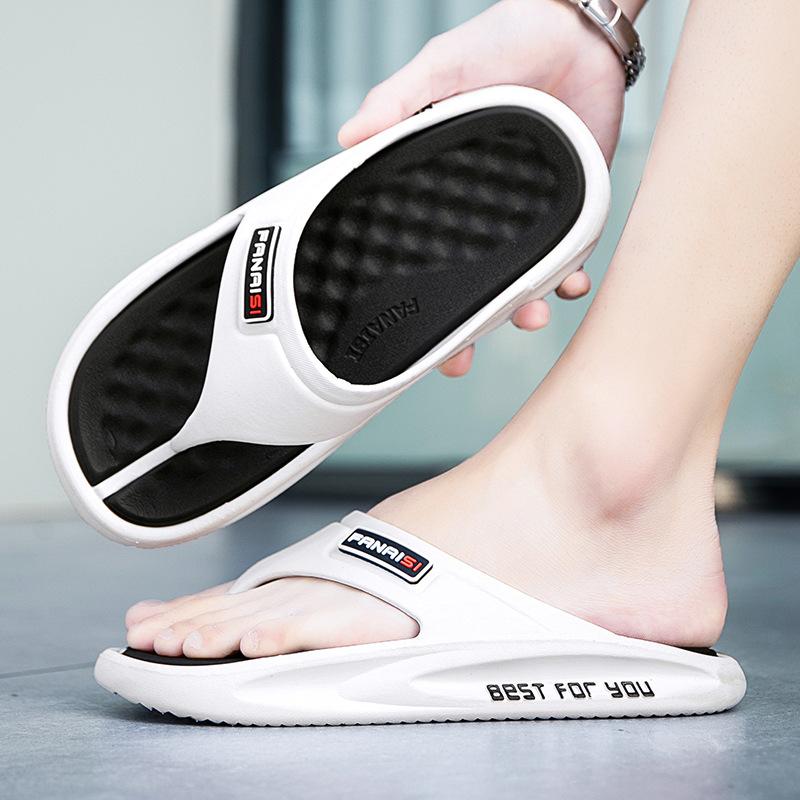 Мужские шлепанцы летние нескользящие уличные сандалии шина модные повседневные пляжные тапочки мужские