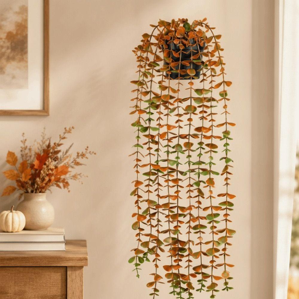 Lifelike Design Fake Plant With Flower Pot Hanging Plant  Outdoor Garden