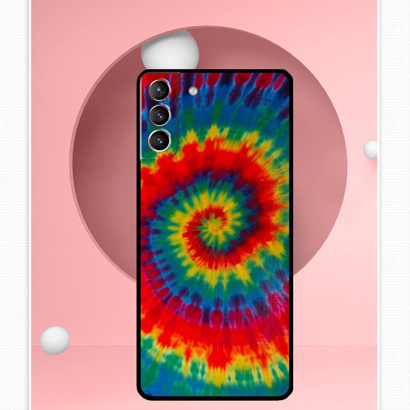 Trippy Tie Dye Hippie Art Case For Samsung Galaxy S22 S23 S24 Ultra Note 20 10 S8 S9 S10 Plus S21 S20 FE Soft Cover