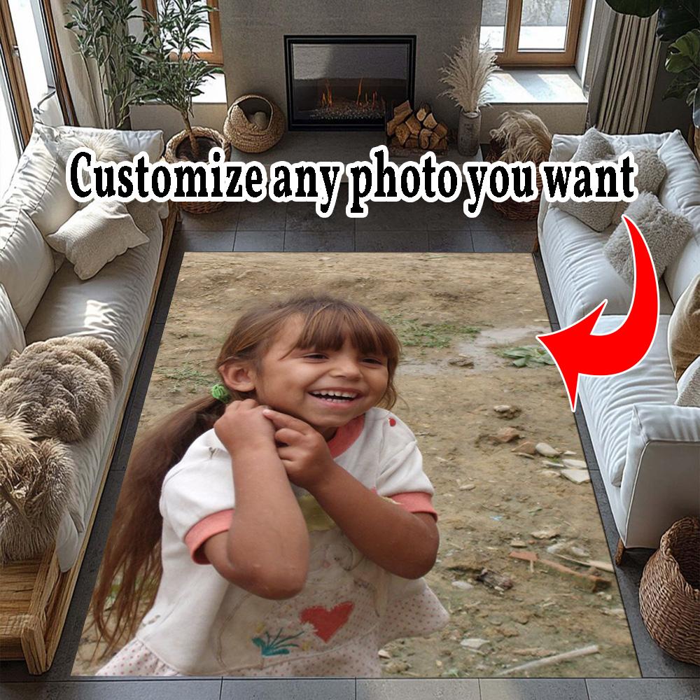 Customize Photo Personalized image Floor Rug Office Rug Suitable for Decorate room Living Rooms Entryway Balcony Antislip Carpet Decorate Offices