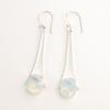 Молочный опал камень стерлинговое серебро бохо висячие серьги-капли элегантные серьги-крючки ювелирные изделия EE-136-14