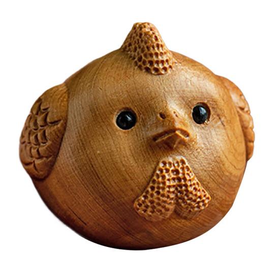 Yousheng Zodiac Animal Figurine Handcrafted Wood Chinese Zodiac Signs Multifunctional Mini Zodiac Table Decoration Gift for Zodiac Enthusiasts