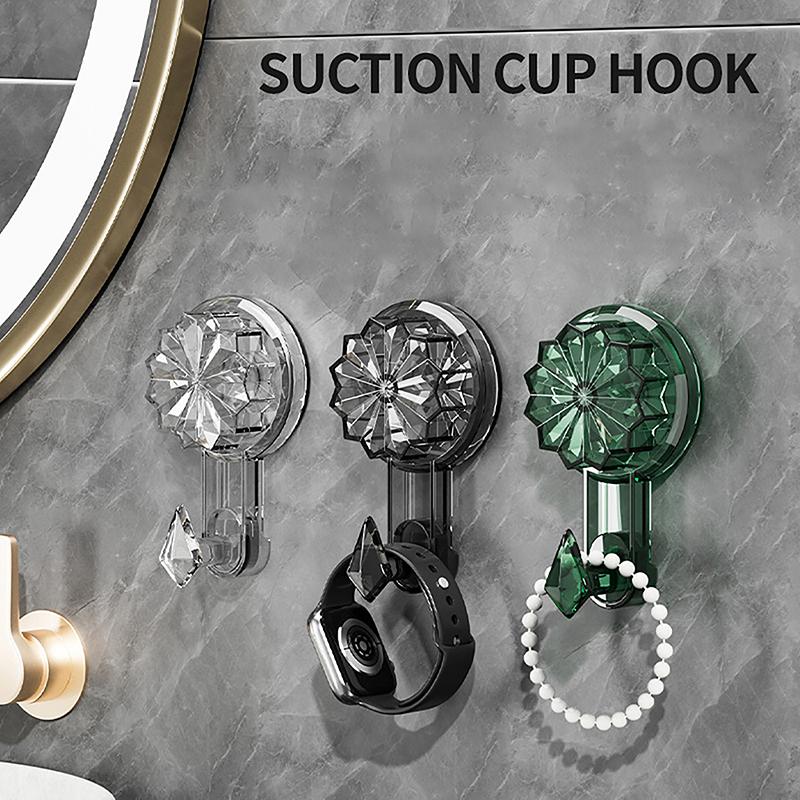 Strong Suction Cup Hooks Reusable Heavy Duty Vacuum Suction Cup Hooks Glass Window Wall Hanger Kitchen Bathroom Hooks For Towel