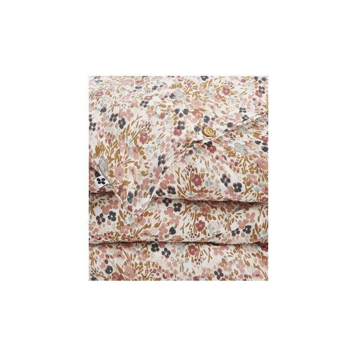 Housse de couette "Capucine" toutes dimensions "Gaze de Coton" - 260x240 - Capucine Pampa