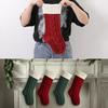 13Colors Christmas Big Stocking 46CM Knitted Stocking, Used For Hanging Christmas Trees, Family Party Decoration