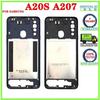 Back Housing Back Battery Cover LCD Front Middle Frame For Samsung Galaxy A20s A207 A207F A207M Door Housing Camera lens
