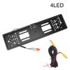 4/8 LED Universal Auto Accessories Parking Assistance Kit Car Rear View Camera European Car License Plate Frame Night Vision