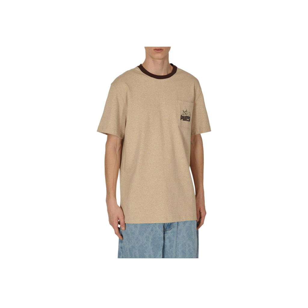 Puma Футболка X Noah Pocket Коричневые мужские топы 623866-90