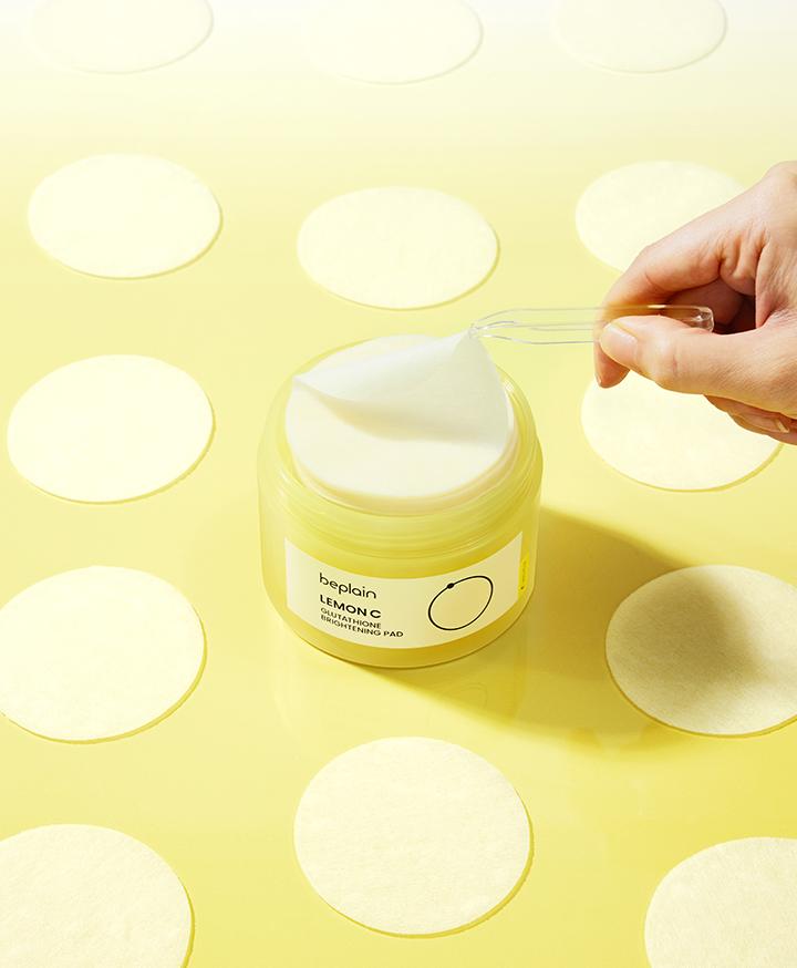 beplain Lemon C Glutathione Brightening Pads Dark Spot & Radiance Care 70 Pads
