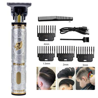 Белый бытовой триммер для волос Sangelar, две картины на выбор, современные профессиональные парикмахерские инструменты в стиле ретро, ​​машинка для стрижки волос с зарядкой через USB