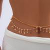 Accessories, Simple Rhinestone Multi-layer Body Chain Beach Shell Butterfly Fringed Waist Chain Bodychain
