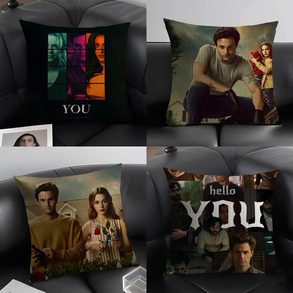 YYou Joe Love Quinn TV Cushion Cover Natural Linen Organic Fabric DoubleSided Printing Sofa Home Decor Gift Pillow Case