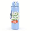 1PC Boy Cartoon Colorful Retro Print 750ml Portable Sports Water Bottle Leakproof Gym Outdoor Travel Drink Cup