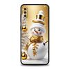 Рождественский снеговик Чехол для телефона для Samsung Galaxy A56 A36 A26 A16 A34 A24 A42 A22 A20 A12 A40 A30 A10 5G Мягкий ТПУ Чехол-оболочка Сумки