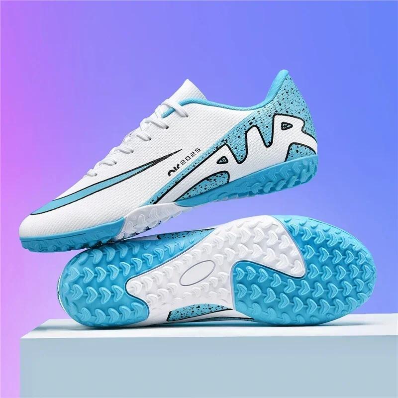 New Men Soccer Shoes Breathable Sneakers Indoor Training Cleats Long Spikes Football Boots Drop Shipping Ultralight