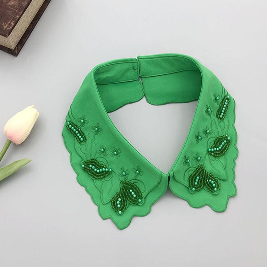 Белая черная рубашка с искусственным воротником для женщин, кружевной ажурный съемный воротник, ромбовидный лацкан, рубашка, блузка, топ, ожерелье, аксессуары для одежды