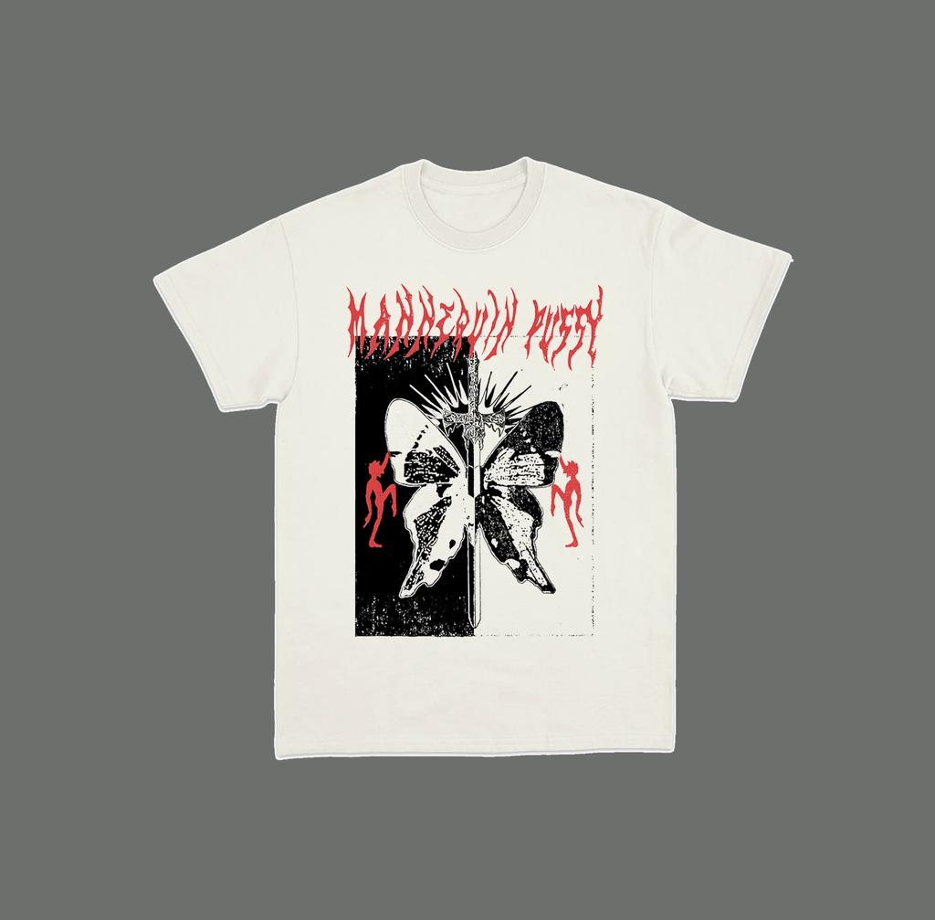 Mannequin Pussy Butterfly Natural T Shirt White Classic Unisex S-5XL