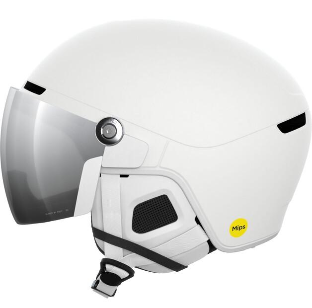 Шлем защитный POC Obex Visor (HydrogenWhite/ClarityUniversal/Silver) серый
