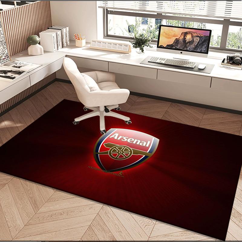 1PC rug Arsenal Football Club Crest Carpet, Chair Rug,Area Rug for Office Bedroom living rooms bedroom, Doormat decor Christmas fan gifts