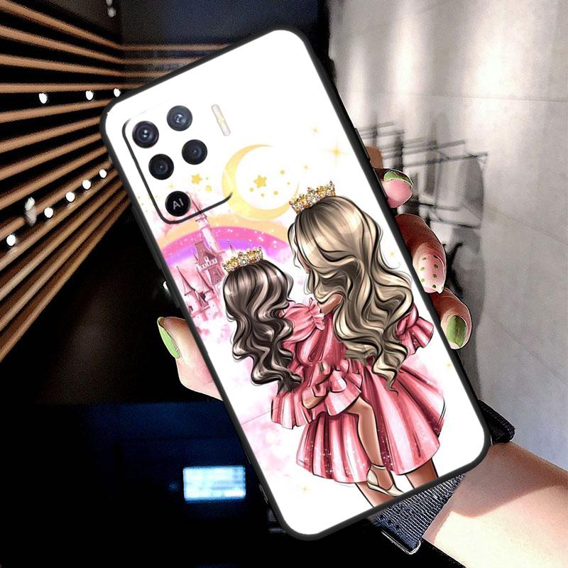 Супермама Чехол для девочки Мальчика Дочери Для Oppo A78 A98 A18 A38 A58 A60 A80 A40 A77 A57 A17 A74 A54 A94 A96 A76 A16 A15 A5 Pro