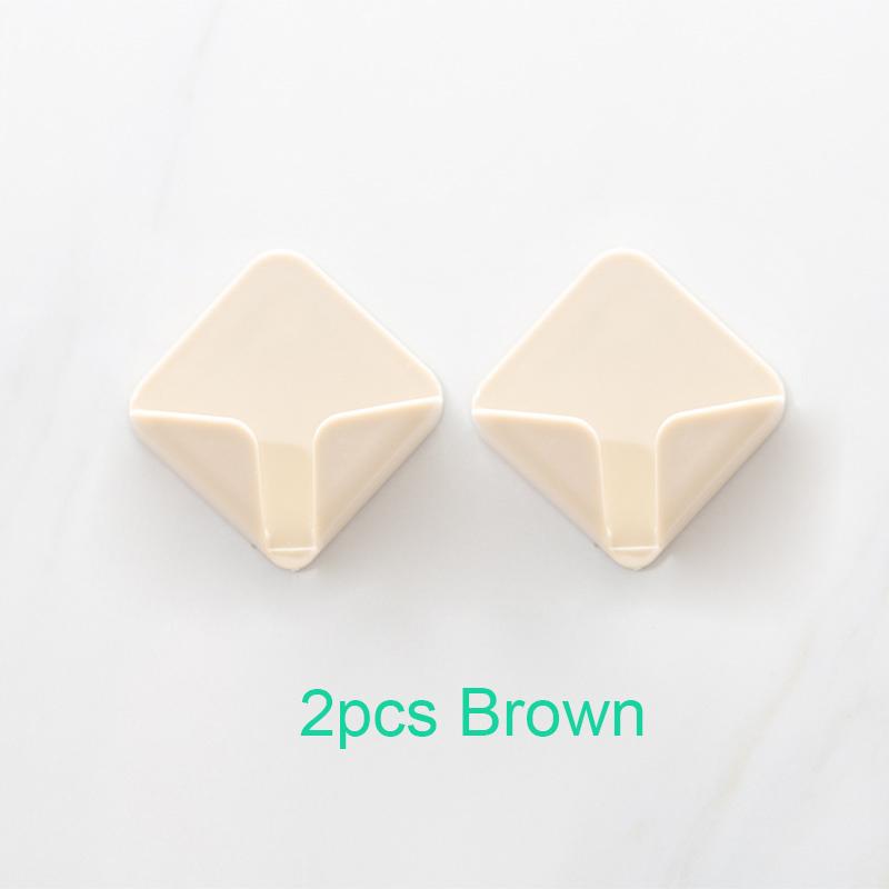 2 самоклеящихся настенных крючка для хранения на кухне и в ванной - современный дизайн для бритв, зубных щеток и заглушек