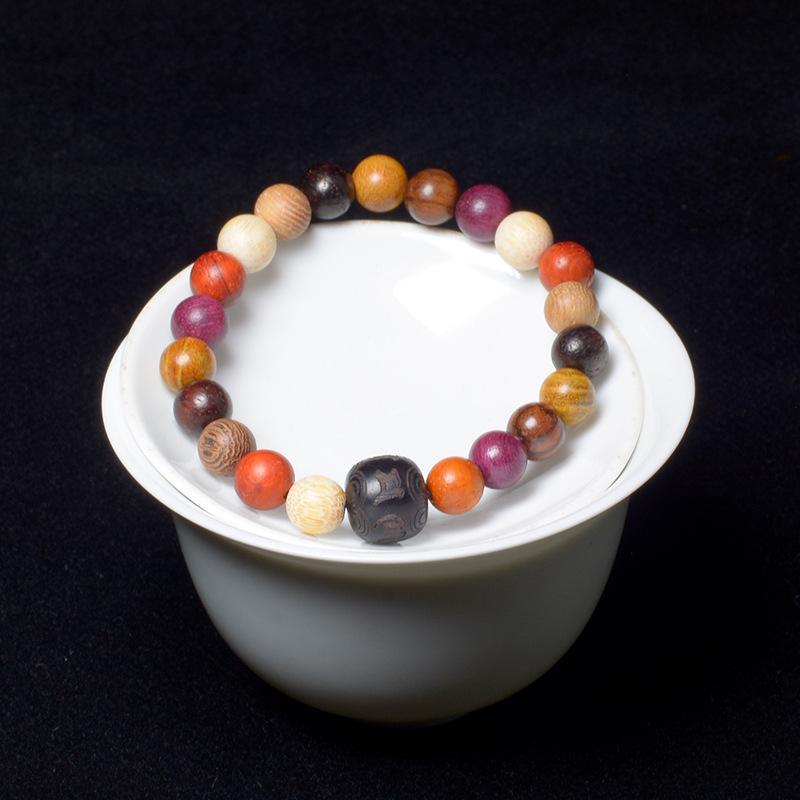 Зеленый сандал, бамбук, светящееся беговое кольцо «Вечная ночь», женский браслет, красный сандал, кровавый сандал, маленький браслет из сандалового дерева для Барби