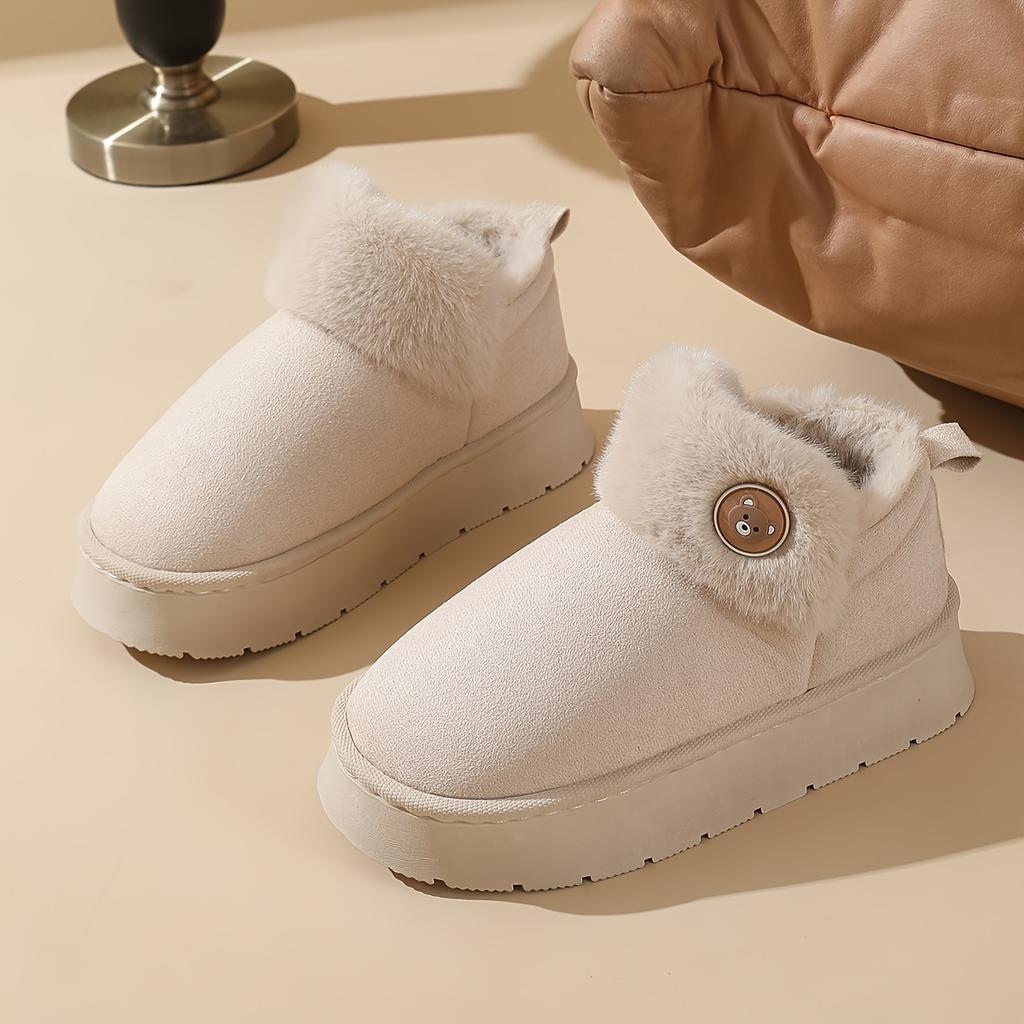 2025 Winter Package with Cotton Slippers Men's Thick Bottom Home Couple Indoor and Outdoor Non-slip Warm Women Old Cotton Shoes