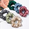 Jedwabna gumka do włosów scrunchie mulberry 6A niebieska M średnia premium