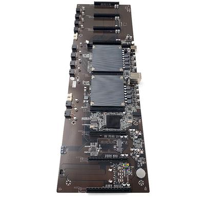 Низкопотребляющая материнская плата X79 Dual CPU Miner для майнинга Биткоина, поддержка набора процессоров, 9 видеокарт 3060, для памяти DDR3, расстояние 60 мм