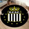 R. Charleroi S.C Round Area Rug,Carpet Rug for Living Room Bedroom Sofa Playroom Decor,Non-slip Floor Mat