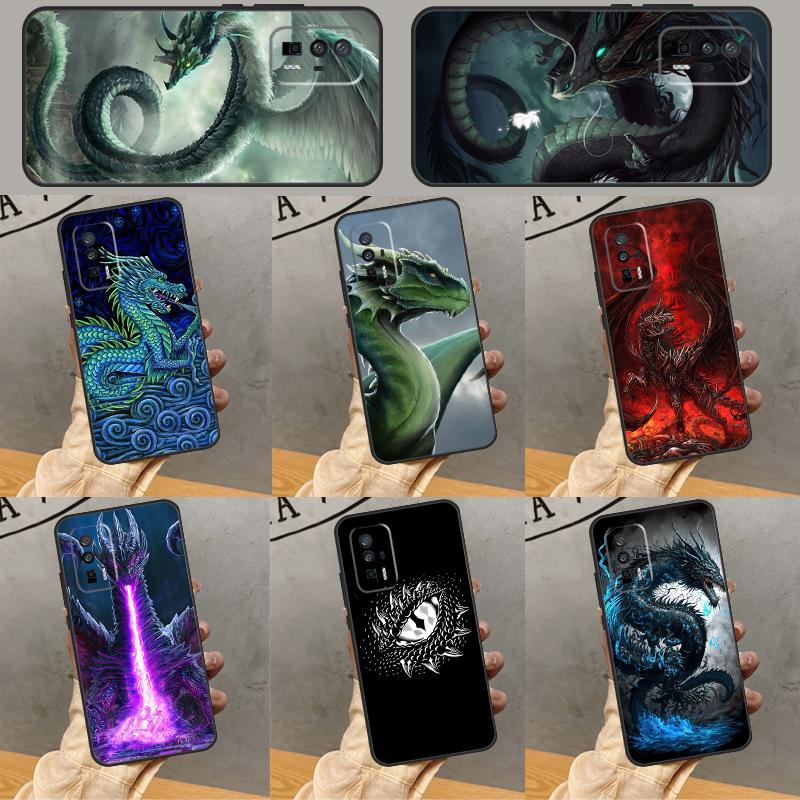 Legendary Dragon Case For Xiaomi 14 Ultra 15 13 11T 12T 13T 14T Pro POCO X3 X5 X6 X7 Pro M6 F5 F6 Pro Cover