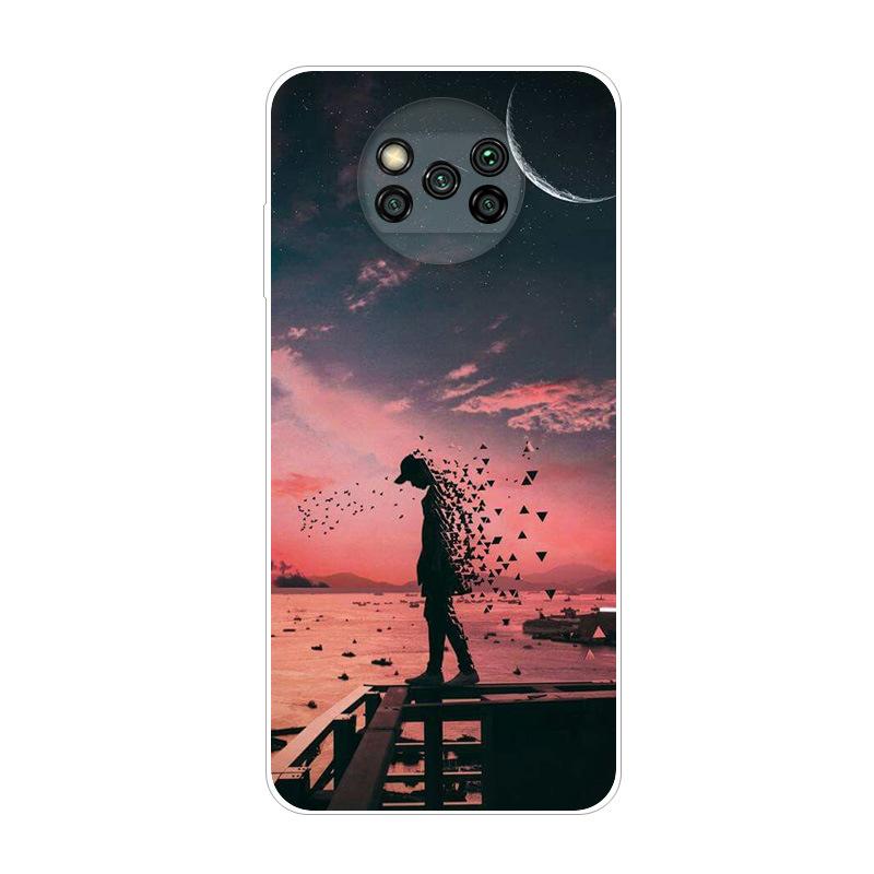 Чехол для телефона Poco X3 Pro Чехол TPU Coque Крутой Тонкий Прозрачный Чехлы для Xiaomi Poco X3 NFC Чехол PocX3 X 3 Силиконовый Funda Мультяшный