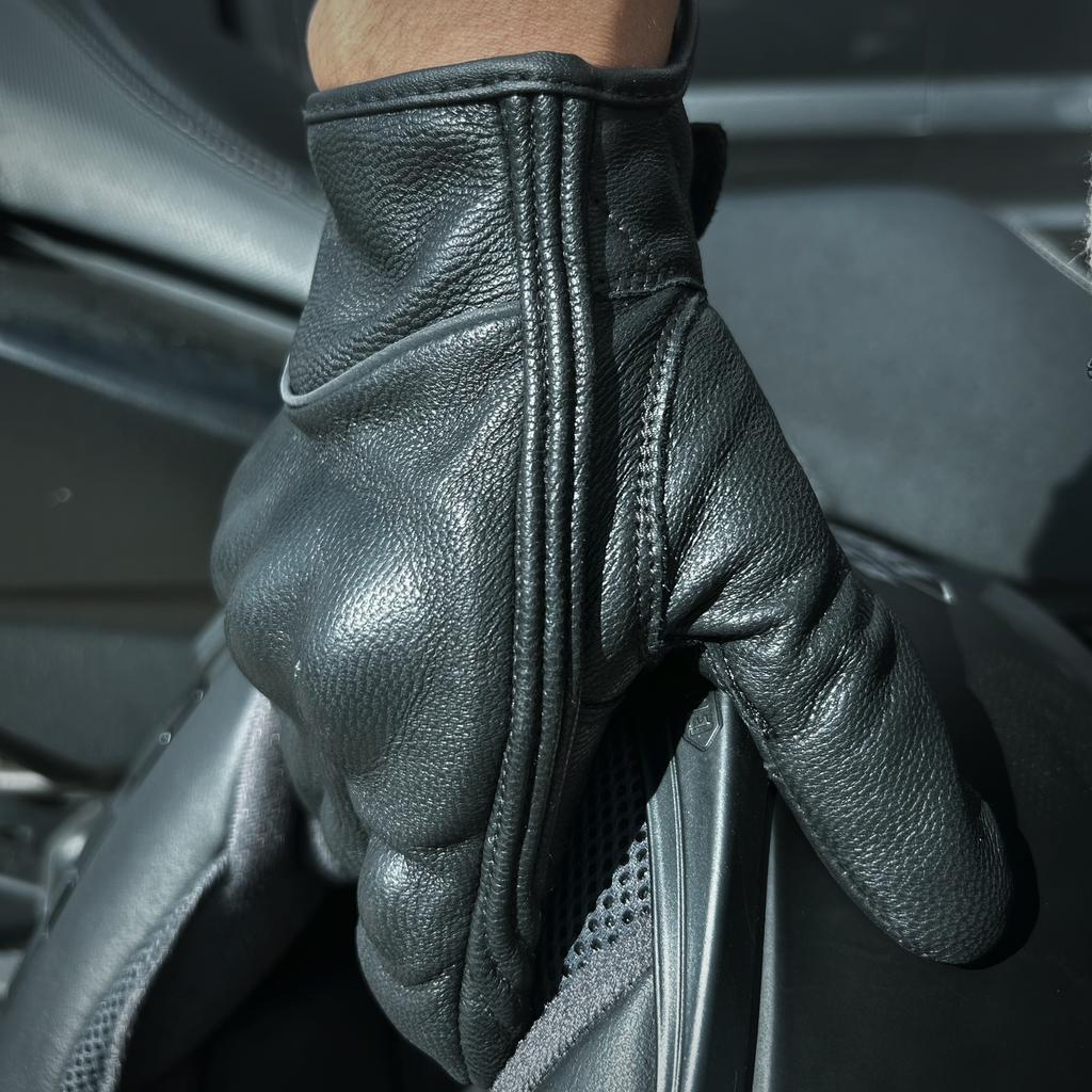 Retro Goat Skin Motorcycle Gloves Comfortable Flexible Protective Breathable Custom Logo OEM ODM Manufacturer