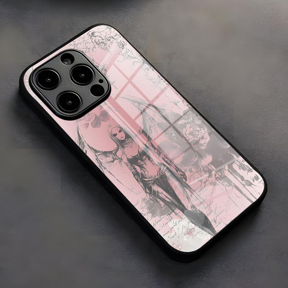 Clmj Панк Крутой Ангел Чехол для Телефона Для IPhone 17 Pro Max 16 15 14 Pro Max 13 11 X Xs Xr 8 7Plus Силиконовый Чехол