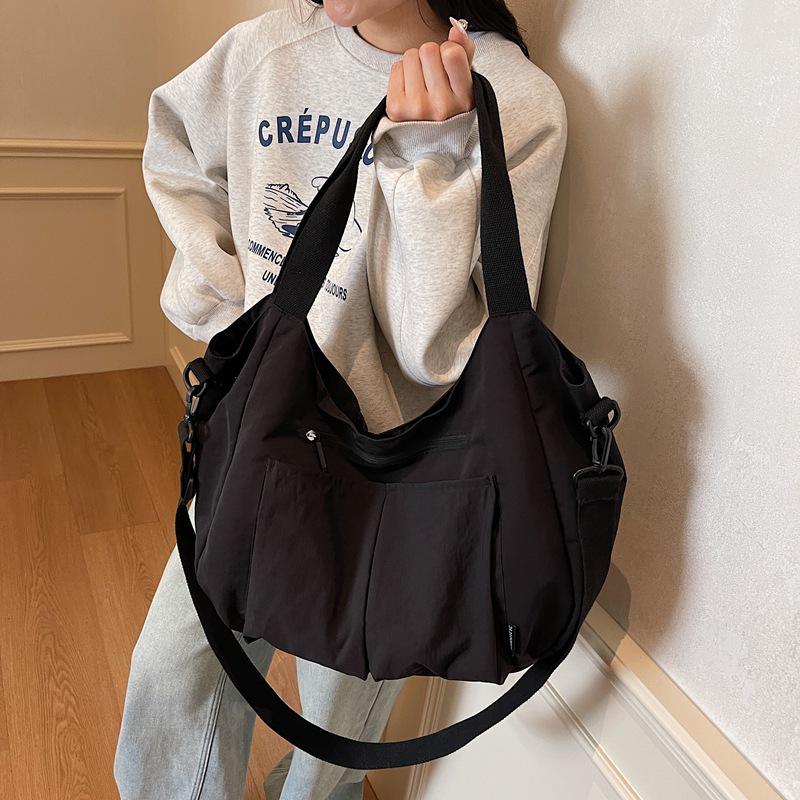 Осенняя женская сумка-тоут и кроссбоди премиум-класса большой вместимости с плиссировкой