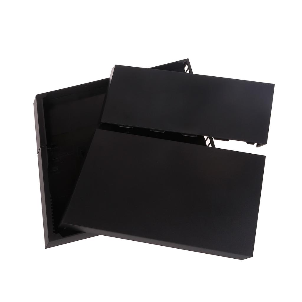 Game Machine Case Solid Color Shell Game Console Replacement Full Cover Housing for PS4 1200 Game Accessories Black