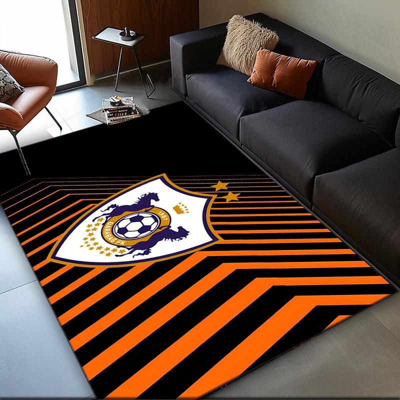 1PC rug Dynamic Qarabag Crest Design Carpet, Chair Rug,Area Rug for Office Bedroom living rooms bedroom, Doormat decor Christmas fan gifts