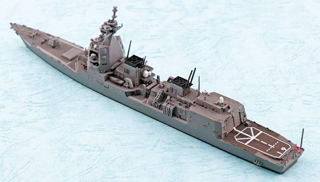 Aoshima Bunka Kyozai Серия Waterline 35 Эсминец Морских Сил Японии Асахи Пластиковый Модельный Комплект ООО. 1/700 Нет. Самооборона DD-119