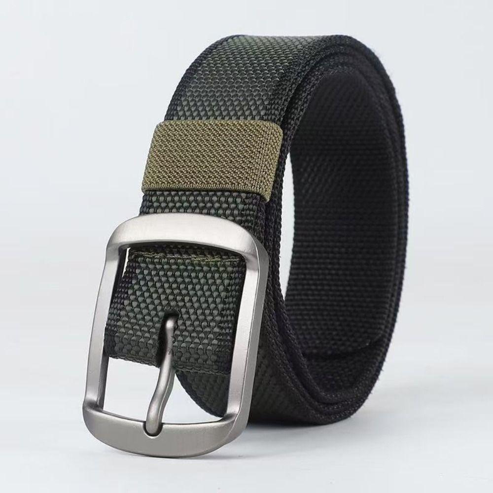 3.5cm Wide Woven Strap Belt 120cm Length Casual Belt For Men Adjustable Waist Belt For Jeans