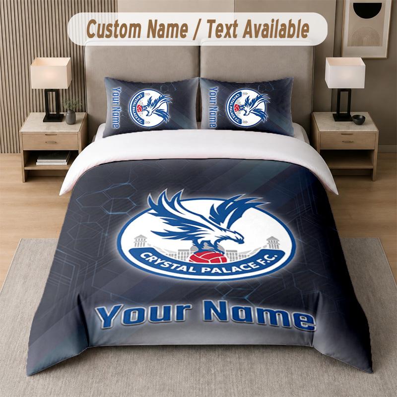 Crystal Palace Design Bedding Set Custom Text 1 Duvet Cover & 2 Pillow Cases