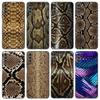 Fashion Snake Skin Phone Case For Huawei Honor 7A 8A 9X 20 Pro 8 10X Lite 9A 8C 9C 20E 7S 8S 20S 8X 10i 20i 30i Soft Black Cover
