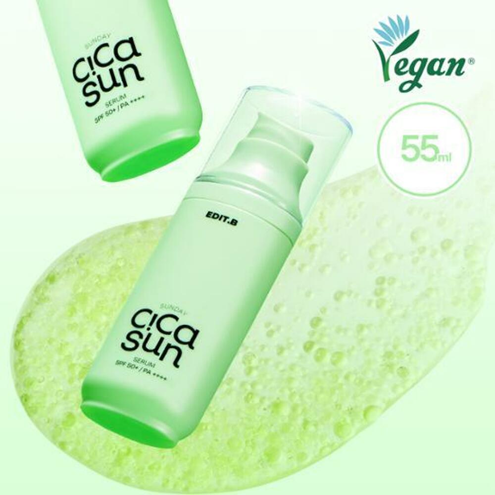 EDIT.B Солнцезащитная сыворотка Sunday Cica 55 мл SPF50+ PA++++