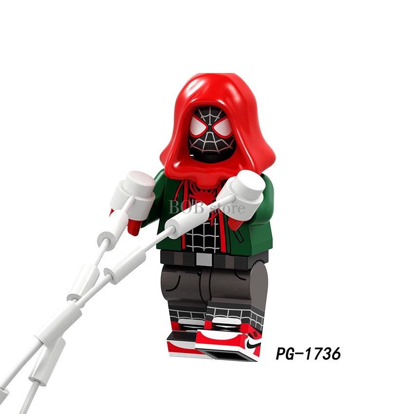 Minifigures Superhero Building Blocks Figurine Hulk Spider-Woman Toy