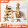Cross-border New Viking Fishing Ground 3D Three-dimensional Puzzle Wooden Toys Children's Educational Assembled Toys DIY Creative
