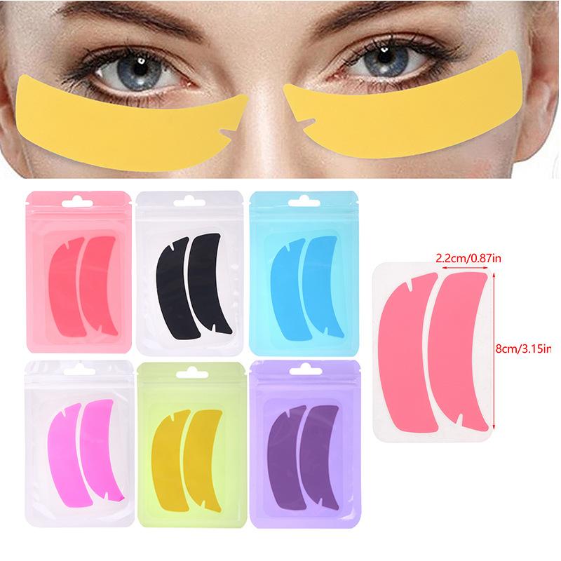 1 пара силиконовых многоразовых подушечек для ресниц в полоску для наращивания ресниц, гидрогелевые патчи под глаза, гель-патчи для глаз, инструменты для макияжа