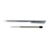 Pocket-size Rotating Silver Glossy Ballpoint Pen Office Supplies Commercial Stationery Oil Pen