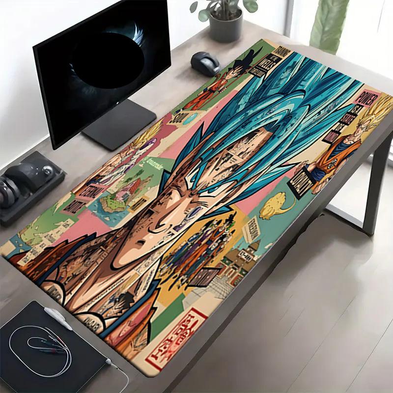 DRAGON BALL Print Mouse Pad, Anti‑Slip Desktop keyboard Mat, for PC Laptop Gaming Working Daily Use, Cool Festival Surprise Gift