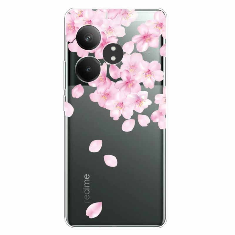 Чехол для Realme GT 6T Прозрачный ТПУ Милая Девушка Силиконовая Задняя Крышка Для Realme GT 6 Чехол GT6 RealmeGT6 Прозрачные Чехлы для Телефона Собака